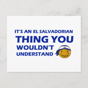 El Salvador Designs Postkarte