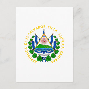 El Salvador - emblem/flag/coat of arms/symbol Postkarte