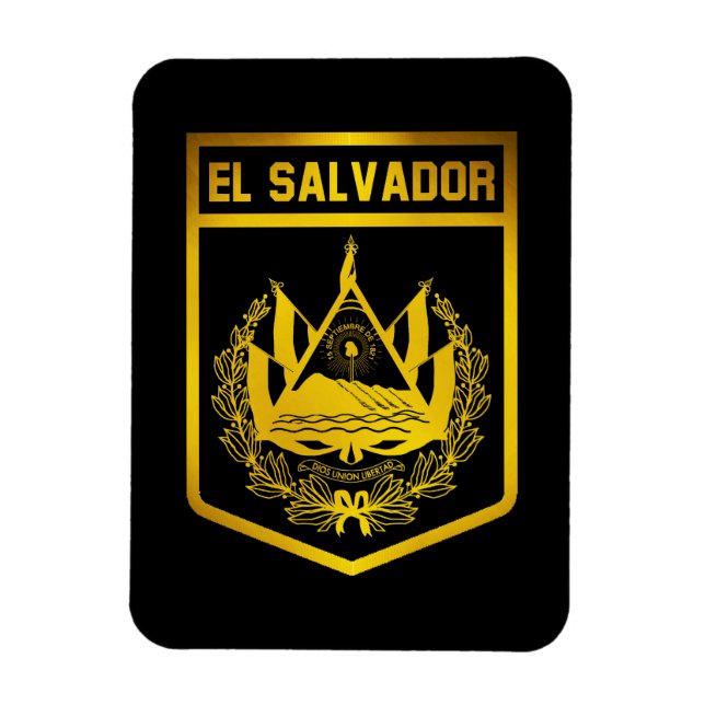 El Salvador Emblem Magnet (Vertikal)