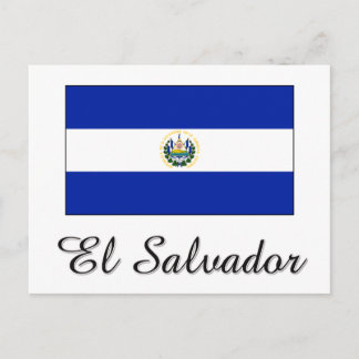El Salvador-Flag-Design Postkarte