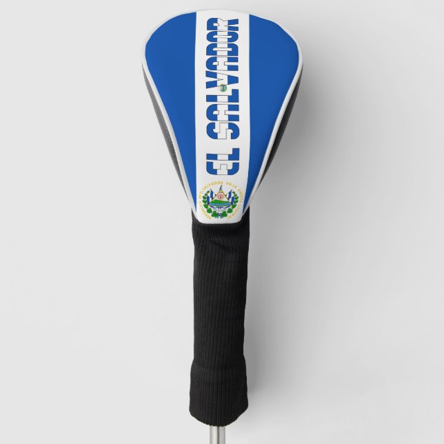 El Salvador Flag Gorgetic Patriotic Golf Headcover (Vorderseite)