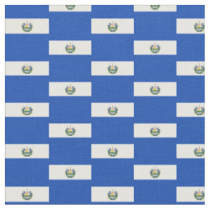 El Salvador Flag & Salvador Trendy Fabric /mode Stoff