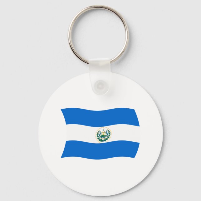 El Salvador Flag Schlüsselanhänger (Vorderseite)