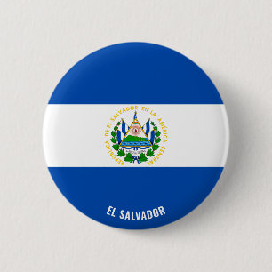 El Salvador Flagge Charming Patriotic Button