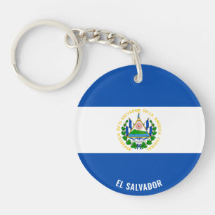 El Salvador Flagge Charming Patriotic Schlüsselanhänger