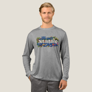 El Salvador-Flagge, Erbe, Kultur und Tradition  Tri-Blend Shirt