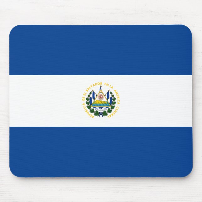 El Salvador Flagge Mousepad (Vorne)