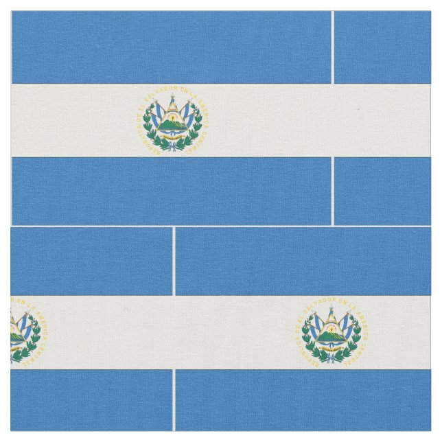 El Salvador Flagge Stoff (Nahaufnahme)