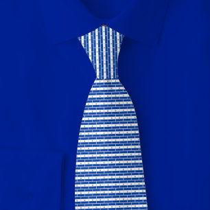 El Salvador Flagge Ziegelmuster Krawatte