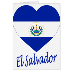 El Salvador Flaggen-Herz
