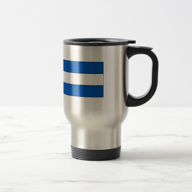 El Salvador Flaggen-T - Shirts und Geschenke Reisebecher (Rechts)