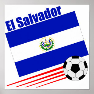 El Salvador Fußballmannschaft Poster