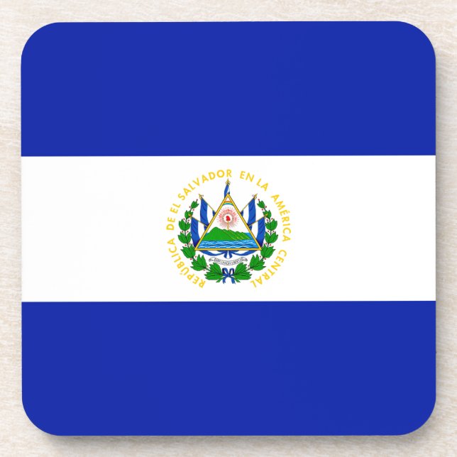 El Salvador Getränkeuntersetzer (Vorderseite)