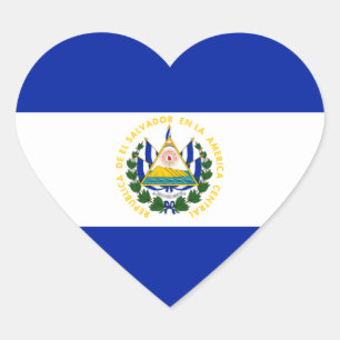 el salvador Herz-Aufkleber