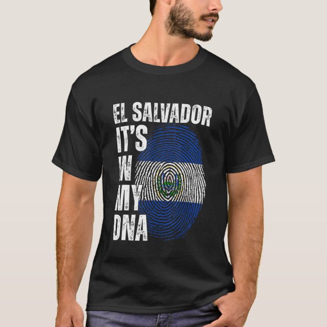 El Salvador ist in meiner DNA Salvadorianische Män T-Shirt (Vorderseite)