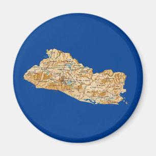 El Salvador Karten-Magnet Magnet