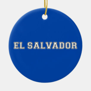 El Salvador Keramik Ornament