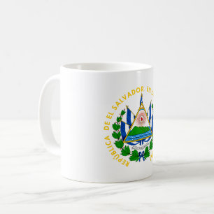 El Salvador Landeswappen Symbol Emblem Flagge Kaffeetasse