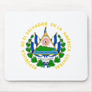 El Salvador Landeswappen Symbol Emblem Flagge Mousepad