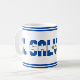 El Salvador National Flag Patriotic Kaffeetasse