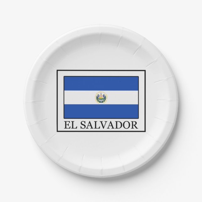 El Salvador Pappteller (Vorderseite)