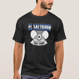 El Salvador Ping Pong Salvadorianisches Tischtenni T-Shirt