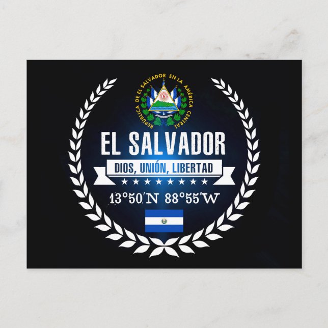 El Salvador Postkarte (Vorderseite)