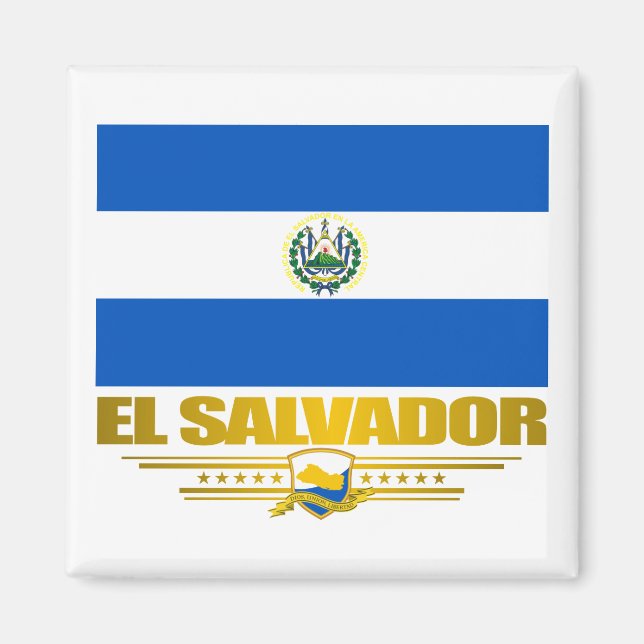 "El Salvador Pride" Magnet (Vorne)
