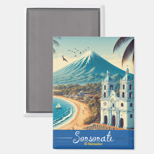 El Salvador Reisen Vintag Retro Magnet