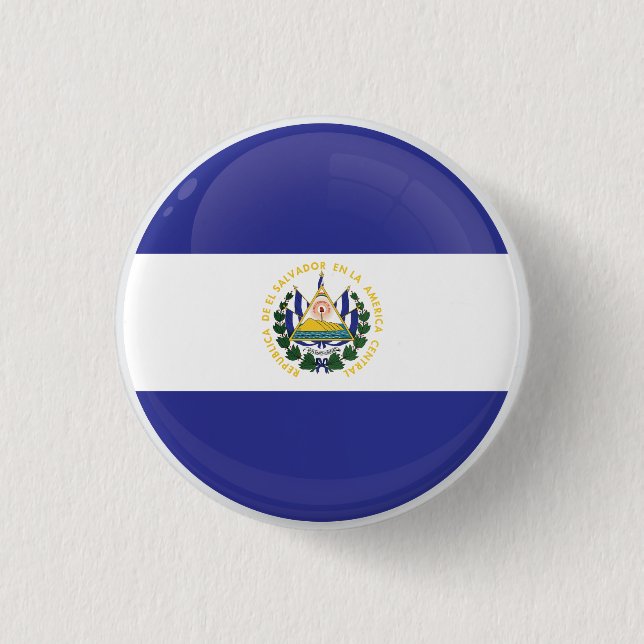 El Salvador-Round-Icon-Flagge Button (Vorderseite)