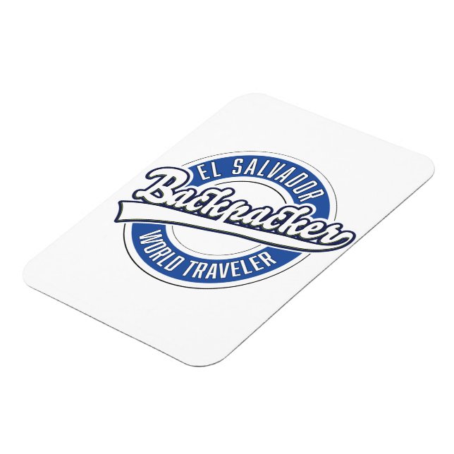 El Salvador Rucksacktouristen Magnet (Linke Seite)