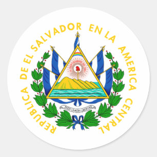 El Salvador Runder Aufkleber