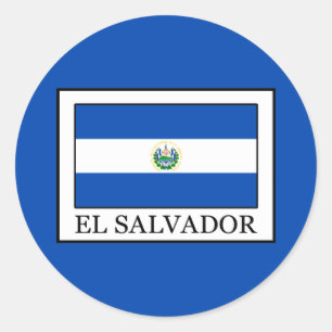 El Salvador Runder Aufkleber