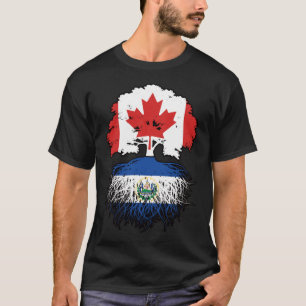 El Salvador Salvadoran kanadische Treppenroots T-Shirt