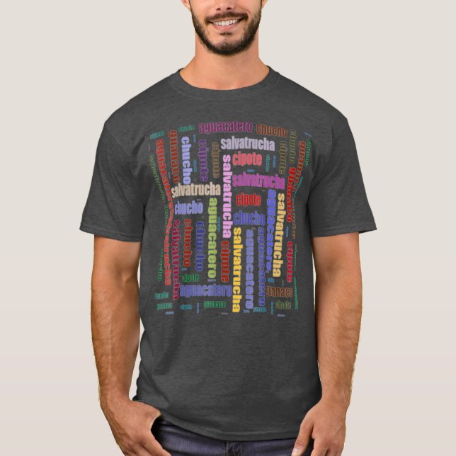 El Salvador Slang Salvadorianische Spanische Word  T-Shirt (Vorderseite)