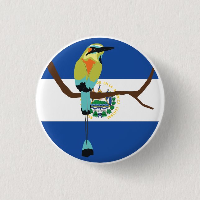 El Salvador Torogoz Button (Vorderseite)
