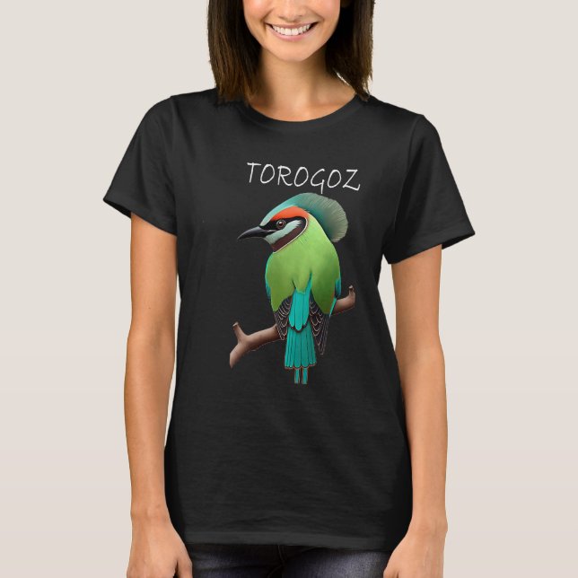 El Salvador und kulturelle Schönheit Torogoz T-Shirt (Vorderseite)