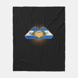 El Salvador und Nicaragua Fleecedecke