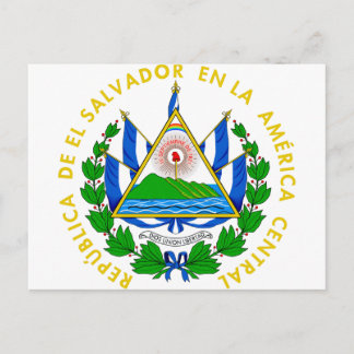 El Salvador-Wappen Postkarte