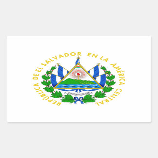 El Salvador-Wappen Rechteckiger Aufkleber