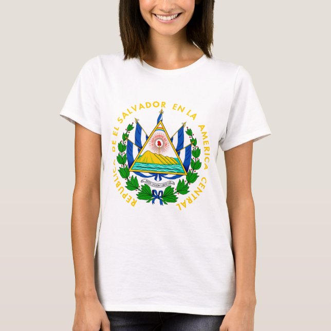 El Salvador Wappen T-Shirt (Vorderseite)
