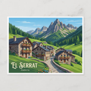 El Serrat Andorra Postkarte