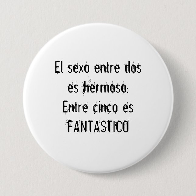 EL sexo entre dosiert hermoso; Entre cinco Button (Vorderseite)