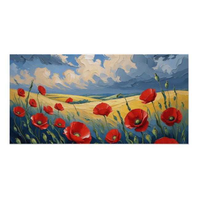 El susurro del viento en las amapolas poster (Vorderseite)