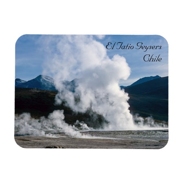 El Tatio Geysers bei San Pedro de Atacama - Chile Magnet (Horizontal)