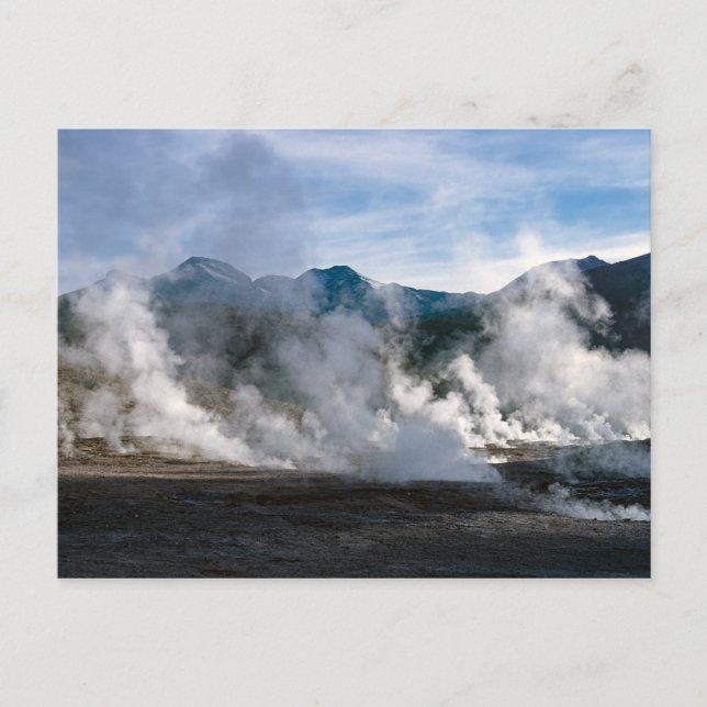 El Tatio Geysers bei San Pedro de Atacama - Chile Postkarte (Vorderseite)