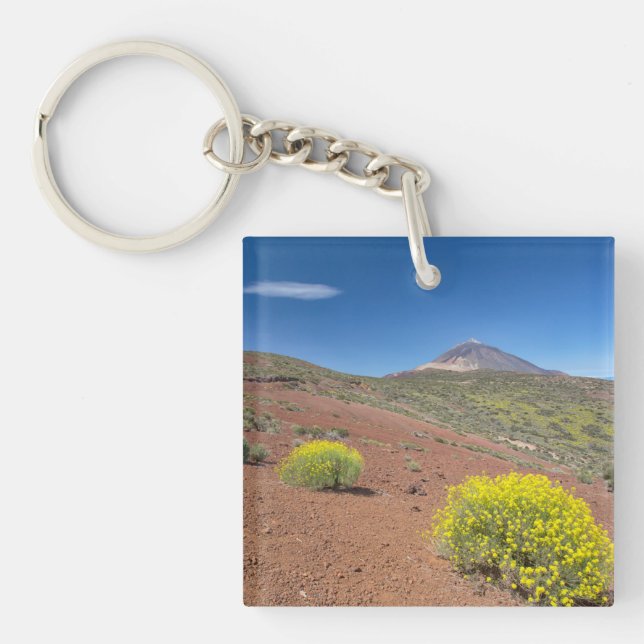 El Teide im Springtime Schlüsselanhänger (Vorderseite)