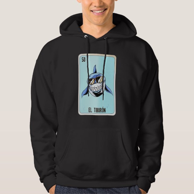 El Tiburon Mexican Lottery Bingo Cards Hoodie (Vorderseite)