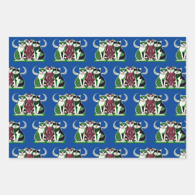 ¡El trío perfecto! Geschenkpapier Set (Vorderseite)