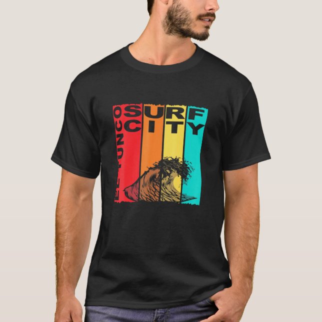 El Tunco Surf Stadt El Salvador Waves T-Shirt (Vorderseite)